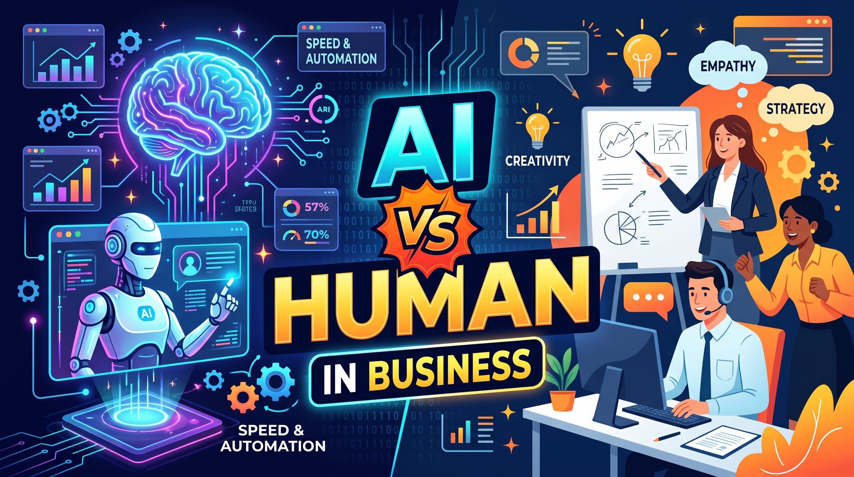 Artificial Intelligence vs Human Intelligence in Business: Which Is Better?